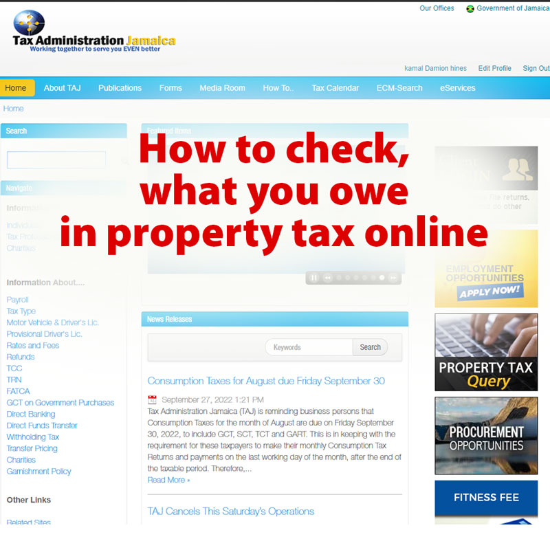 How To Check Your Property Tax Online In Jamaica How To Jamaica