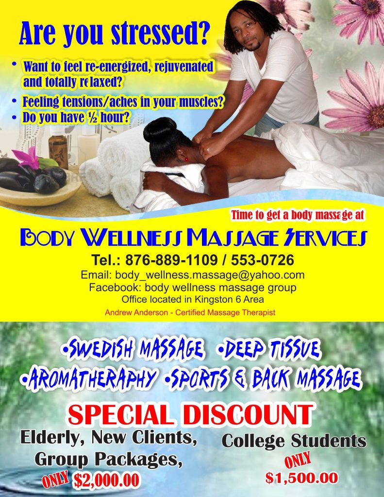 Body Wellness Massage Services In Kingston Jamaica Fiwibusiness 3307