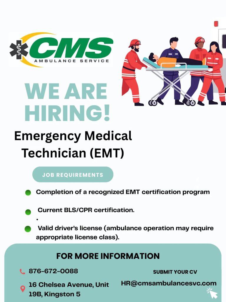 Emergency Medical Technician (EMT) Vacancy – CMS Ambulance Service