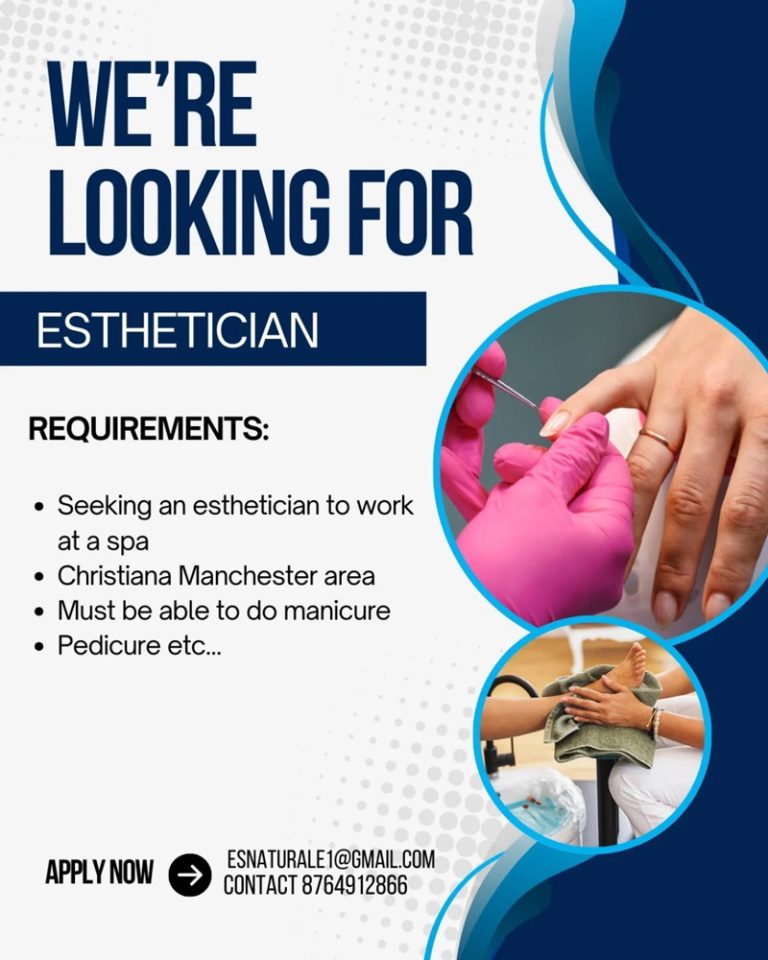 Now Hiring Esthetician – Christiana, Manchester