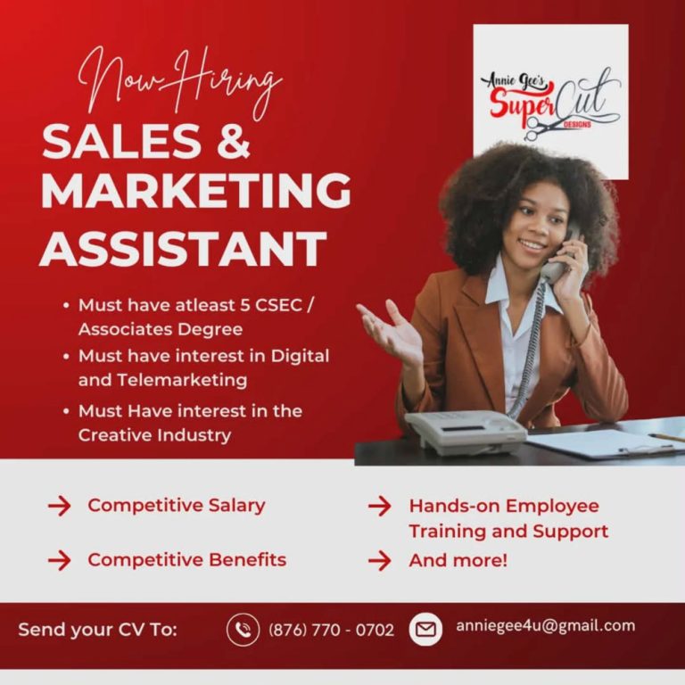 Sales & Marketing Assistant Needed – Apply Today