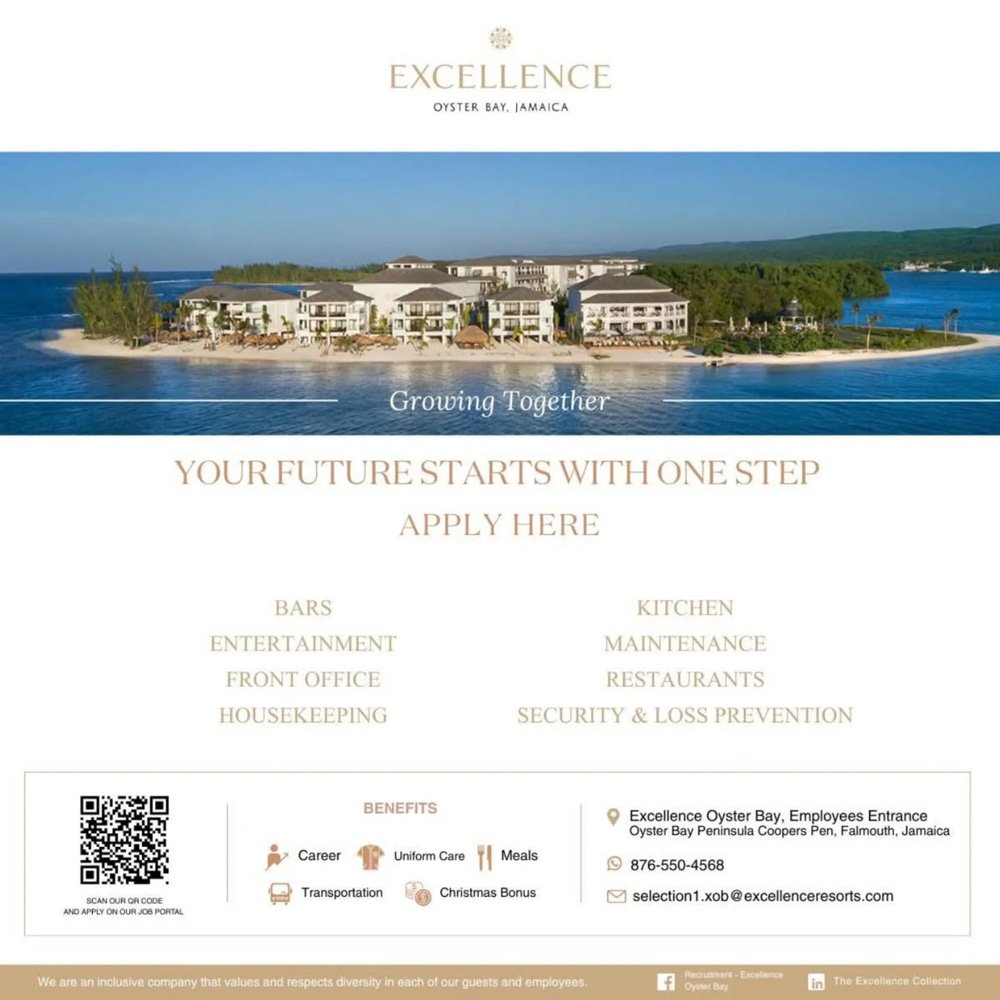 Job advertisement: Careers Available at Excellence Oyster Bay – Apply Today