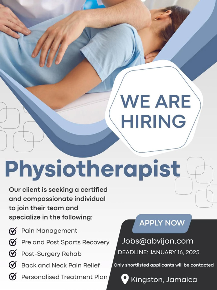 Hiring Now: Physiotherapist (Pain Management & Rehab)