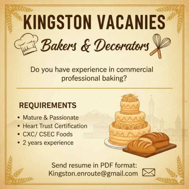 Bakers & Cake Decorators Wanted – Kingston