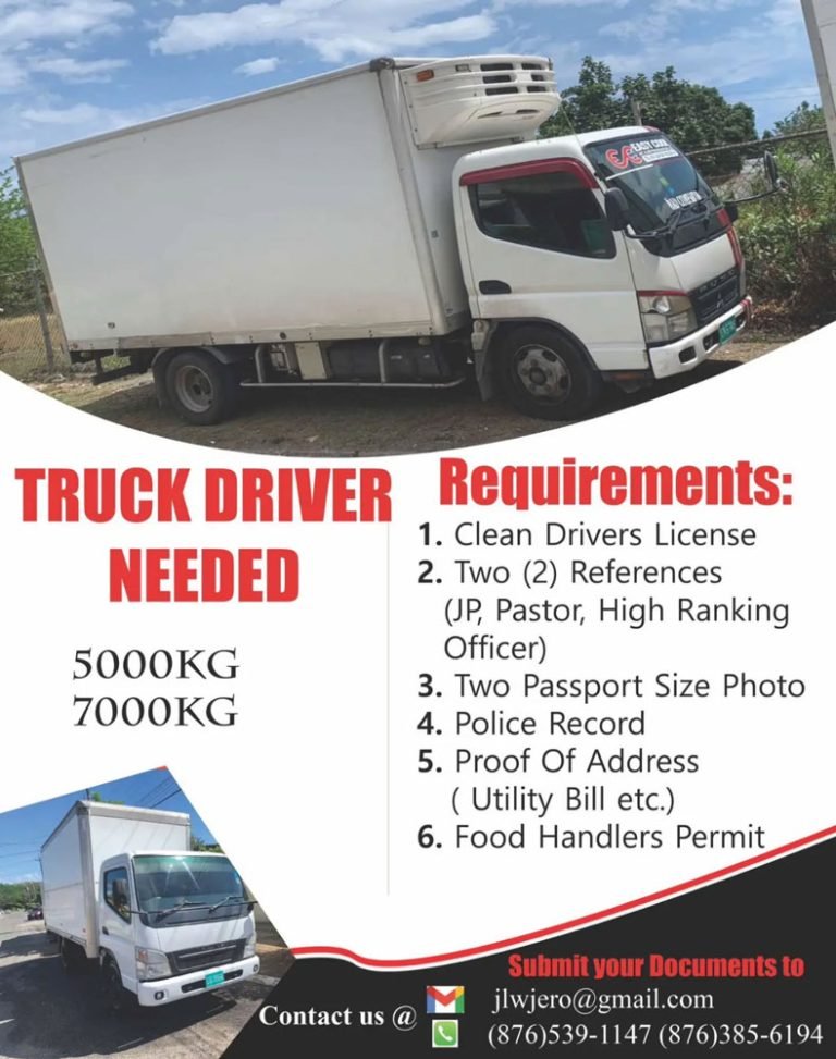Now Hiring Truck Driver – Clean License Required