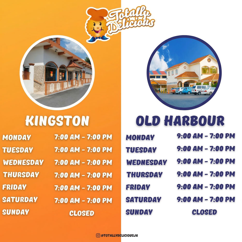 Totally Delicious – Opening Hours