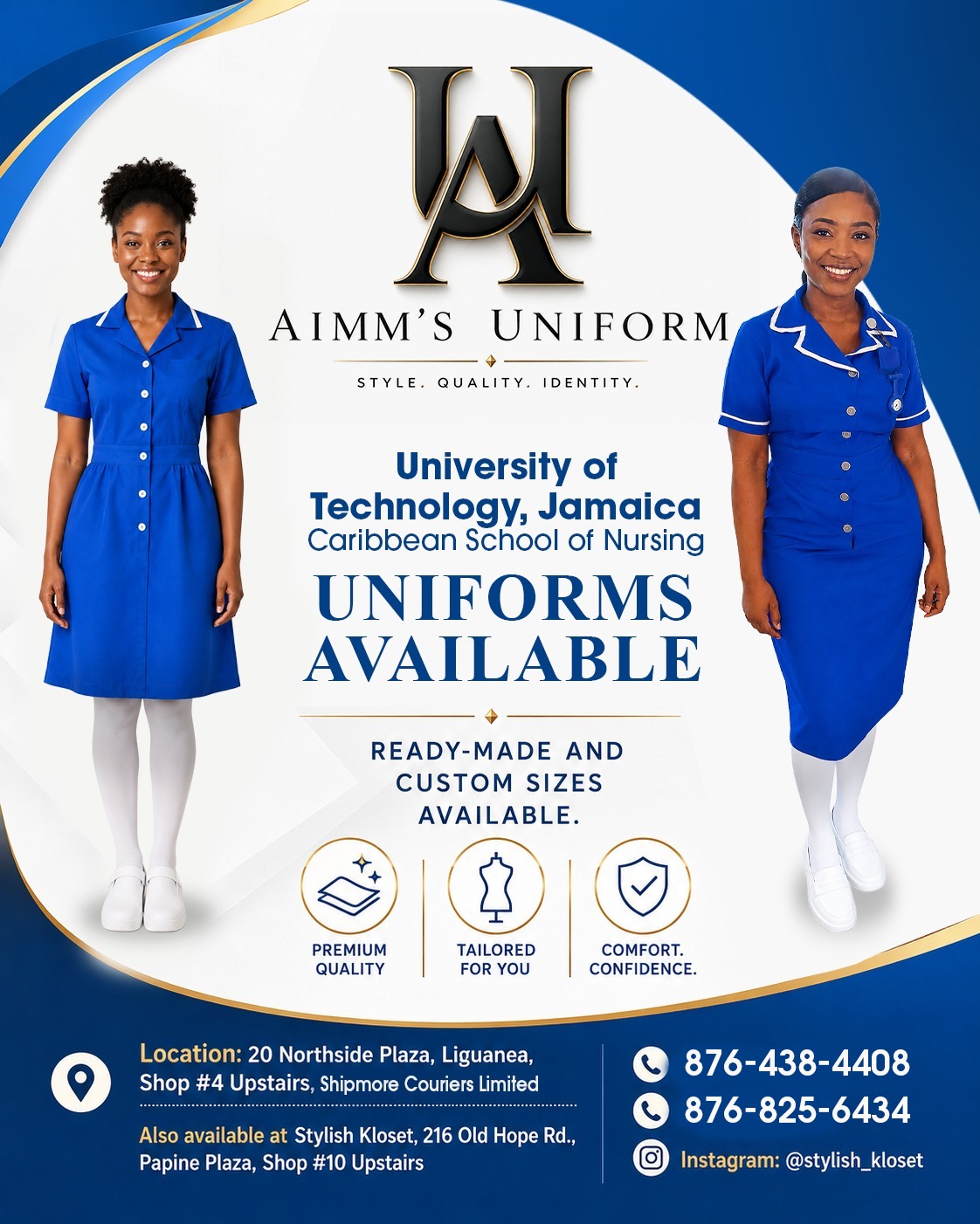 University of Technology, Jamaica Caribbean School of Nursing UNIFORMS AVAILABLE