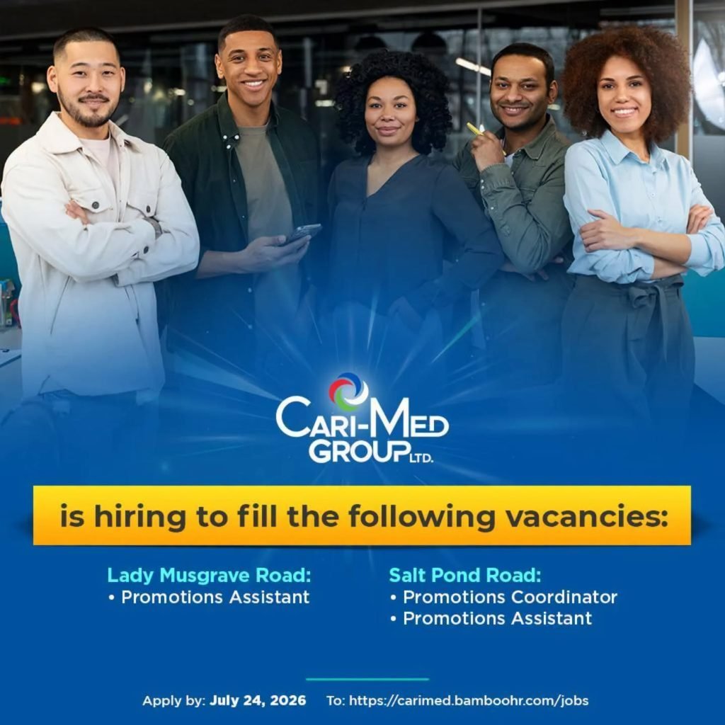 Job advertisement: Cari-Med Group Hiring Promotions Staff