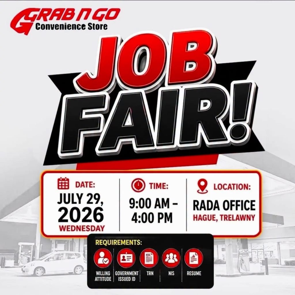 Job advertisement: Grab N Go Convenience Store Job Fair – July 29, 2026