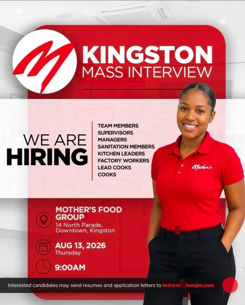 Job advertisement: Kingston Mass Interview – Multiple Positions Available