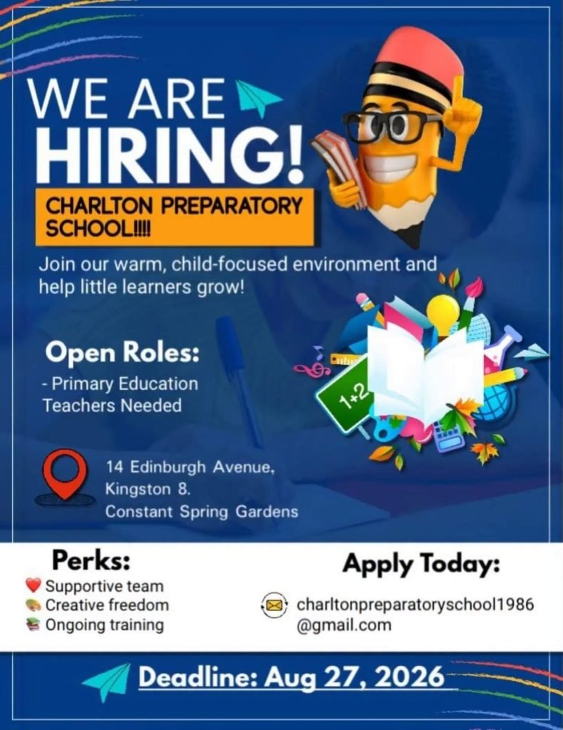 Job advertisement: Charlton Preparatory School Hiring Primary Education Teachers