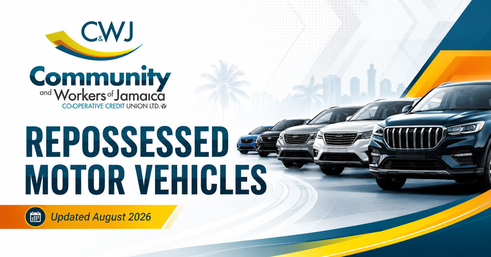 C&WJ Repossessed Vehicles for Sale in Jamaica 2026
