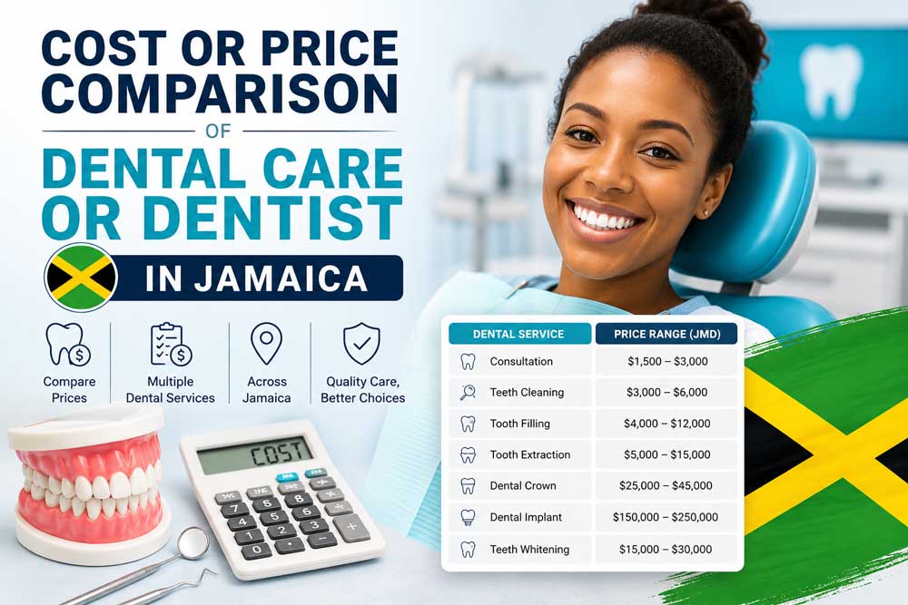 Compare Dental Care Costs in Jamaica