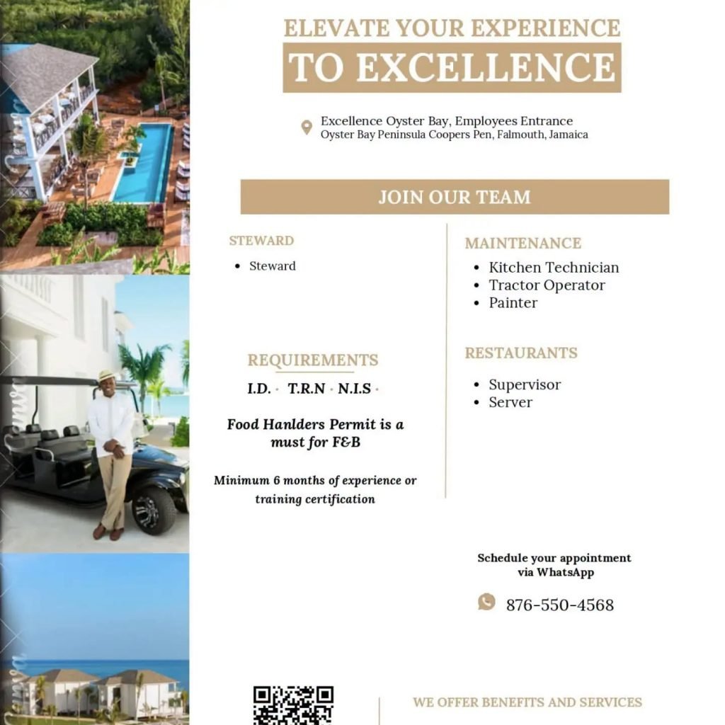 Job advertisement: Excellence Oyster Bay Hiring – Multiple Hotel Vacancies