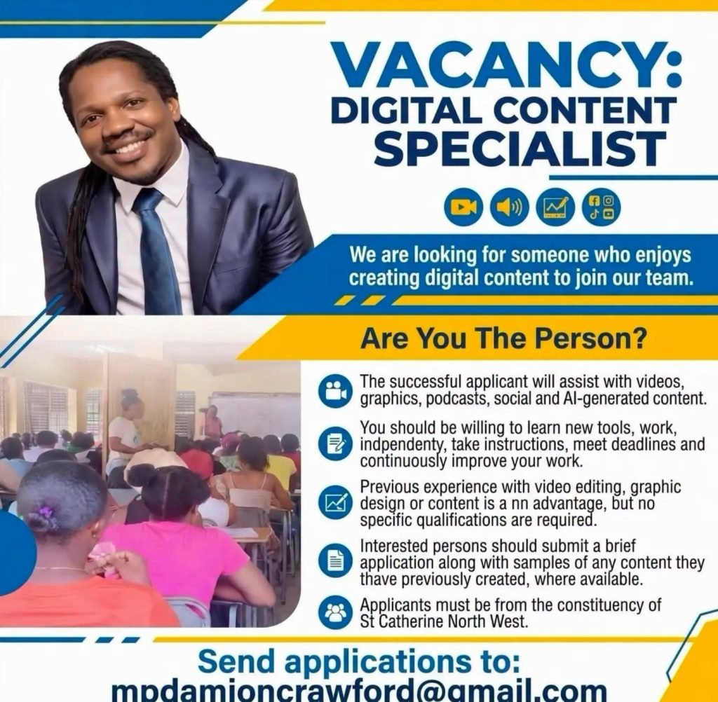 Job advertisement: Digital Content Specialist Job in St. Catherine North West