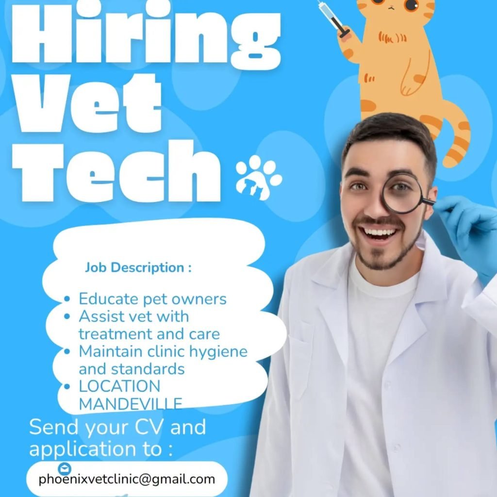 Job advertisement: Vet Tech Job Vacancy in Mandeville