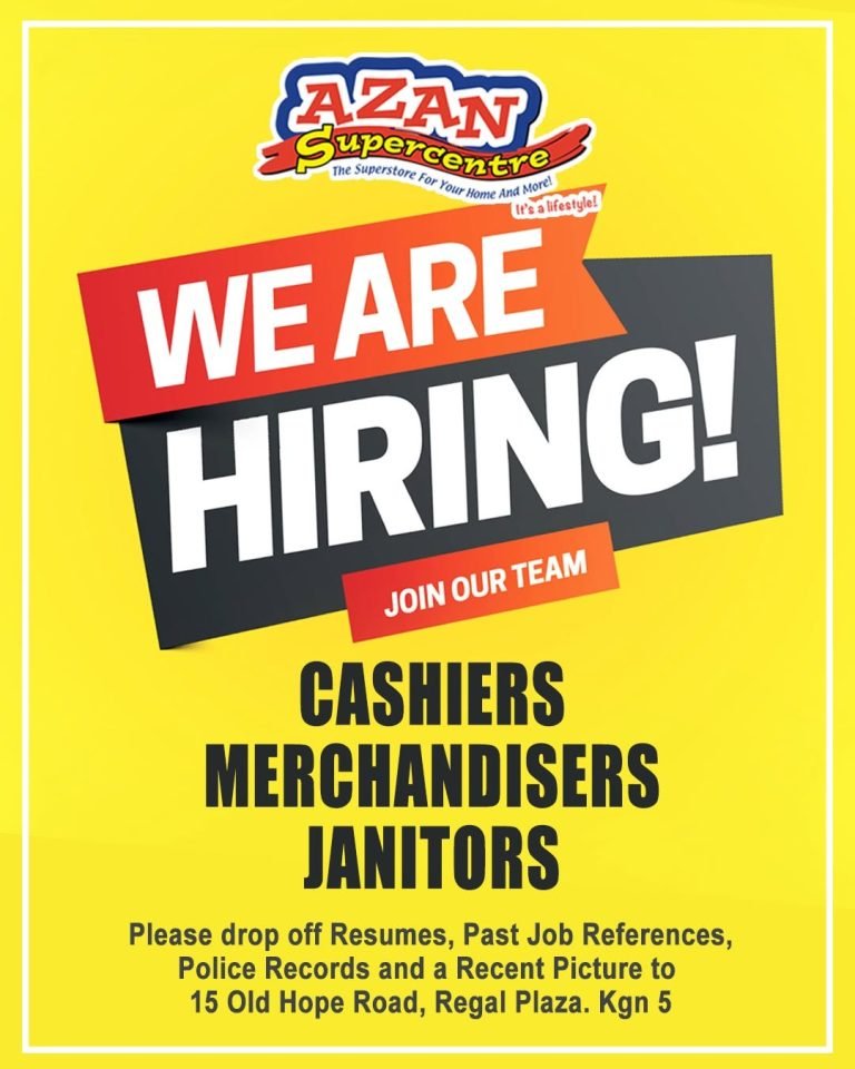 Azan Supercentre Is Hiring in Kingston