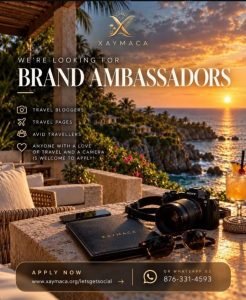 Job advertisement: Xaymaca Hiring Brand Ambassadors – Travel Lovers Wanted