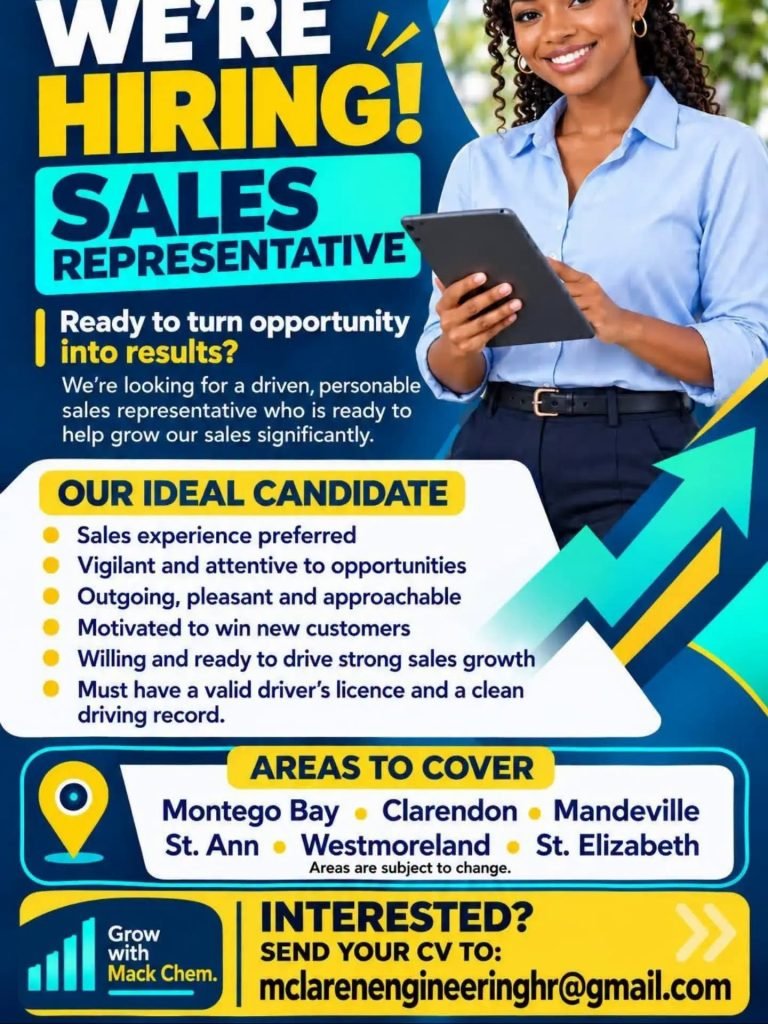 Job advertisement: Sales Representative Job Vacancy – Mack Chem