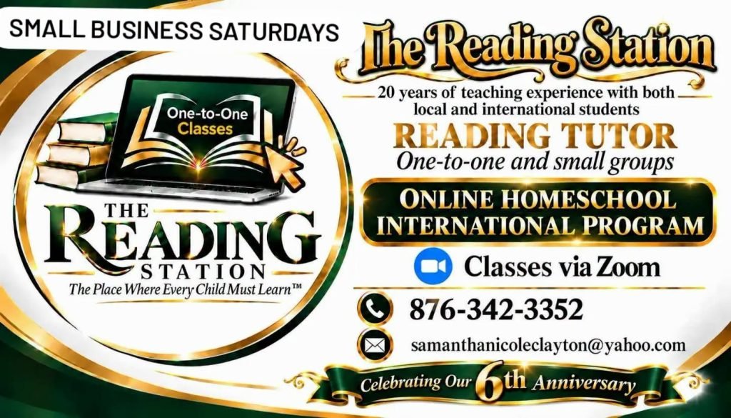 Job advertisement: The Reading Station Jamaica – Online Reading Tutoring and Homeschool Programmes