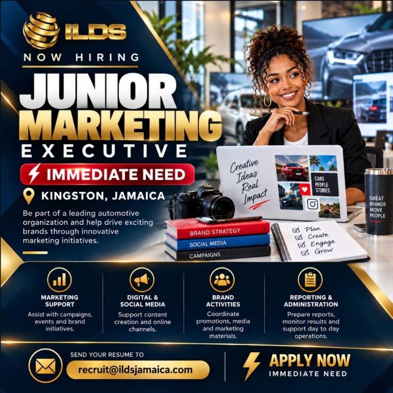 ILDS Hiring Junior Marketing Executive in Kingston, Jamaica