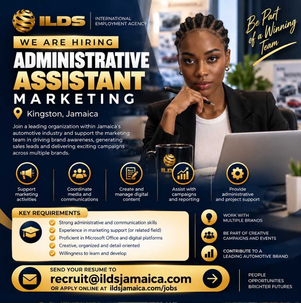 Marketing Administrative Assistant Vacancy in Jamaica