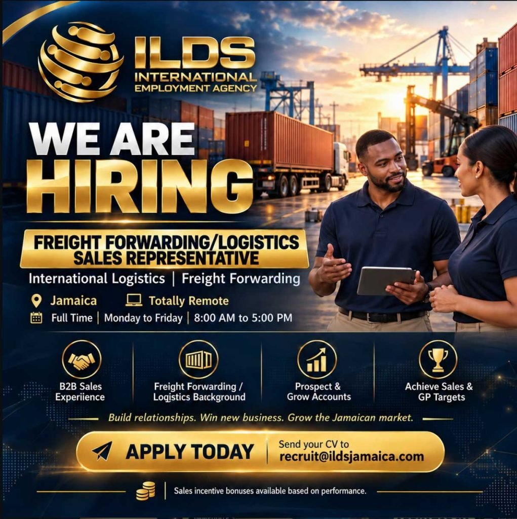 Remote Logistics Sales Representative Job in Jamaica