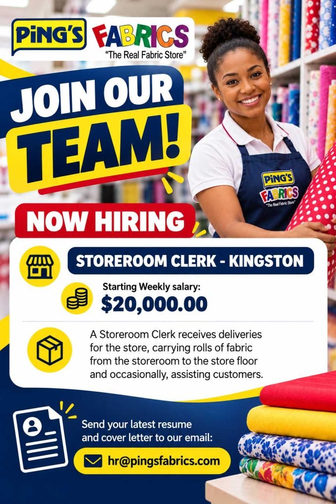 Storeroom Clerk Job in Kingston – $20,000 Weekly