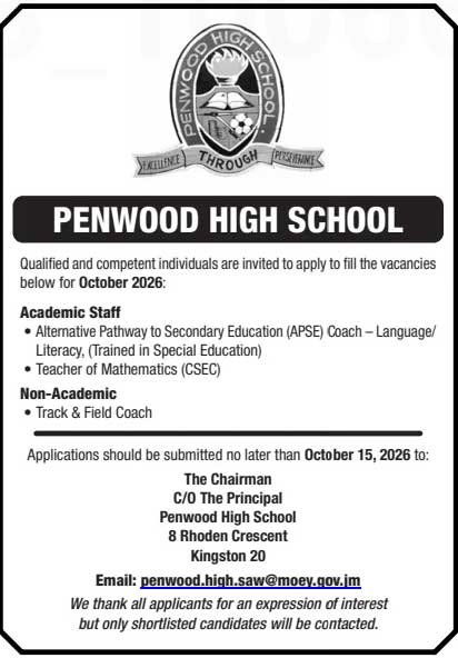 Teaching & Coaching Vacancies