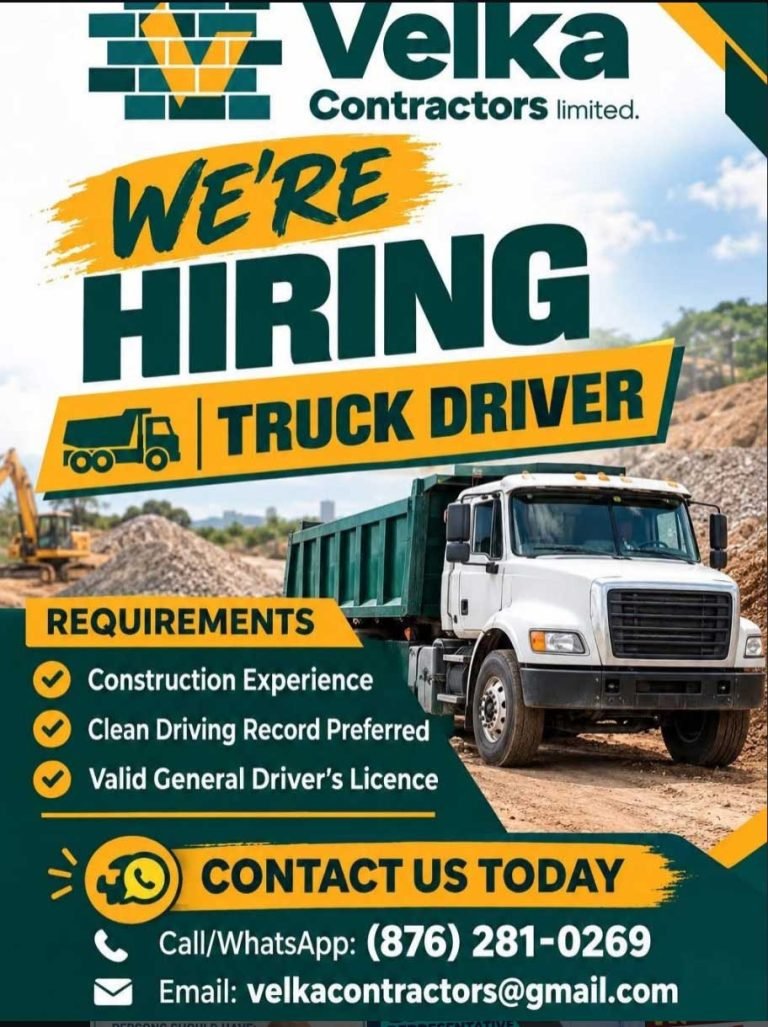 Truck Driver Job in Jamaica