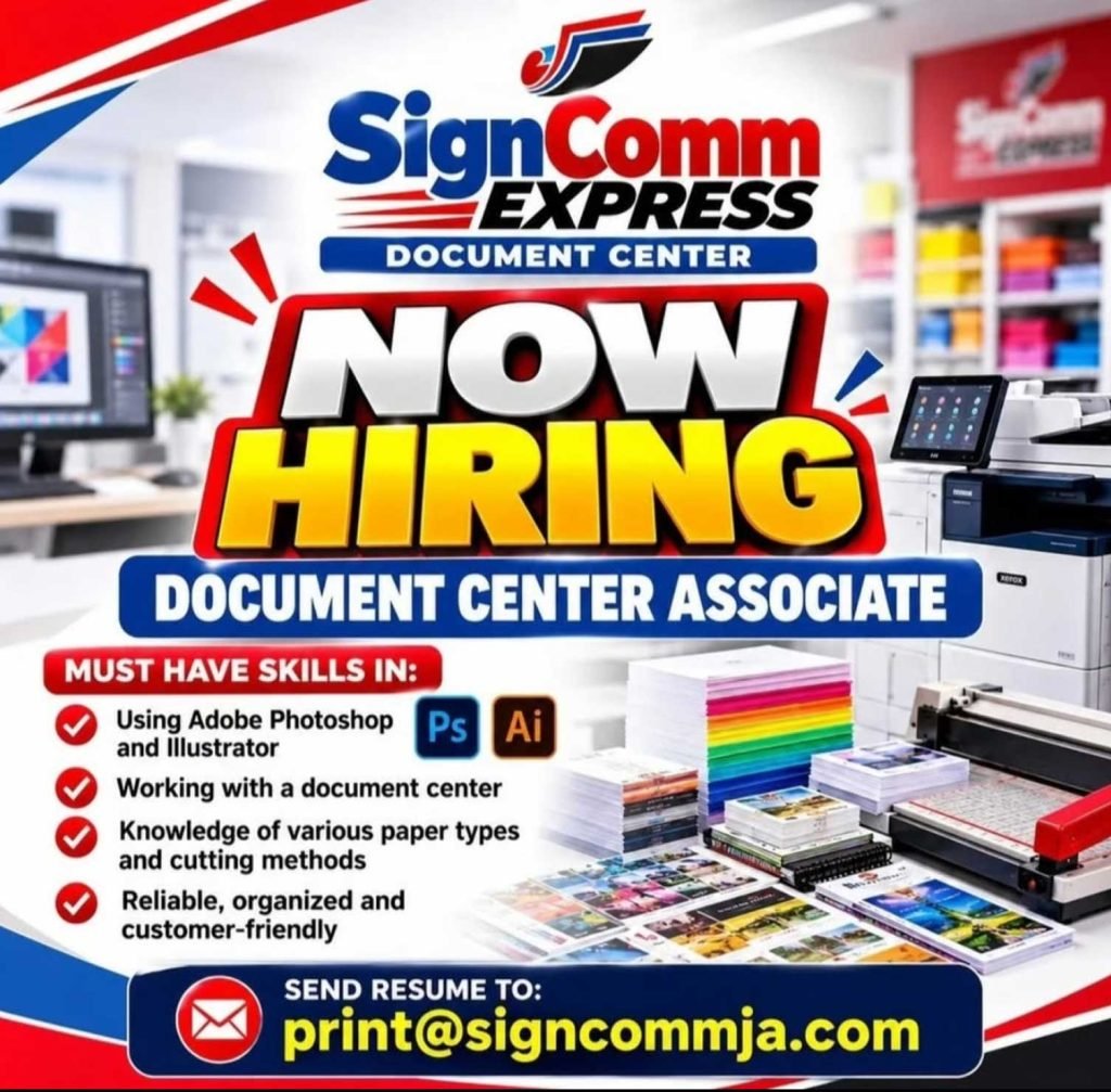 Job advertisement: Document Center Associate Job – SignComm Express